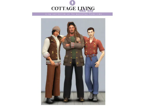 Maxis Match Cottage Living Addons by nucrests - The Sims 4 Custom Content