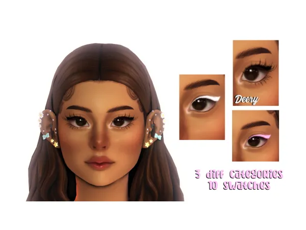 Maxis Match Basic Eyeliner Set by simsfinds - The Sims 4 Custom Content