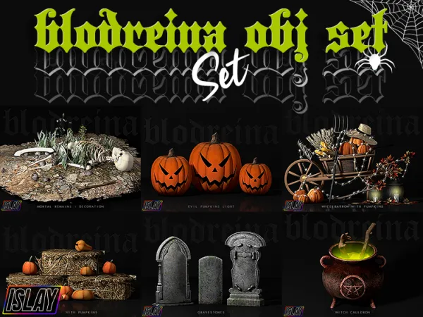 Alpha ISLAY Blodreina Object Set - The Sims 4 Custom Content
