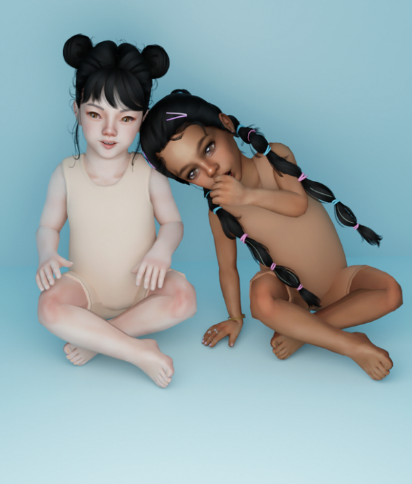 Mix Toddler Nude Body Suit by simsfinds - The Sims 4 Custom Content
