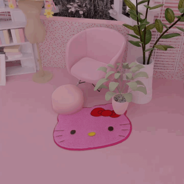 Alpha hello kitty rugs by simsfinds - The Sims 4 Custom Content