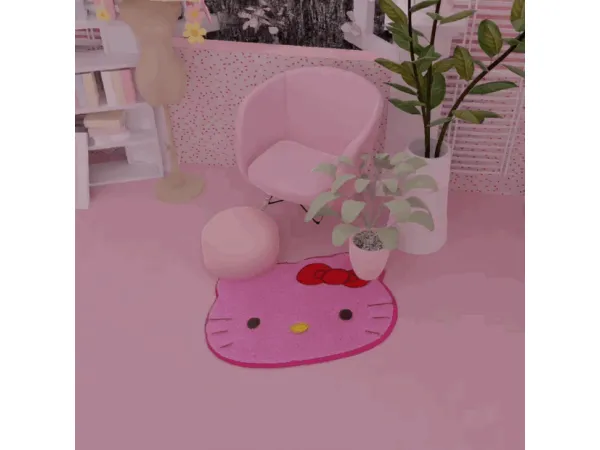 Alpha hello kitty rugs by zyxy - The Sims 4 Custom Content