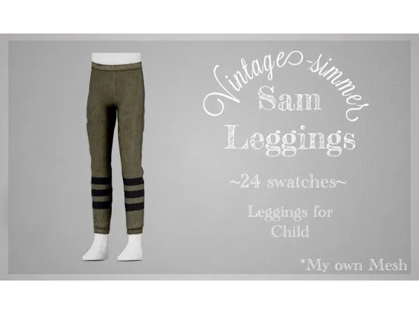 Alpha ˏˋSam Leggings ˎˊ Public release December 20 simmer by Vintage - The Sims 4 Custom Content