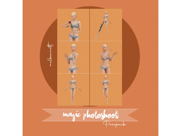Mix 1st DECEMBER REWARD MAGIC PHOTOSHOOT POSEPACK by Mel Bennett - The Sims 4 Custom Content
