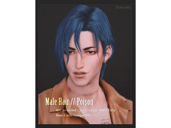 Maxis Match Poison Hair by Simomo - The Sims 4 Custom Content