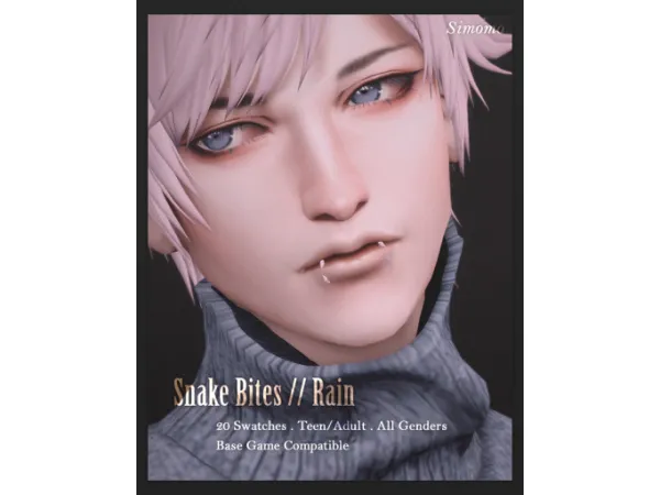 Maxis Match Rain Snake Bites by simomo - The Sims 4 Custom Content