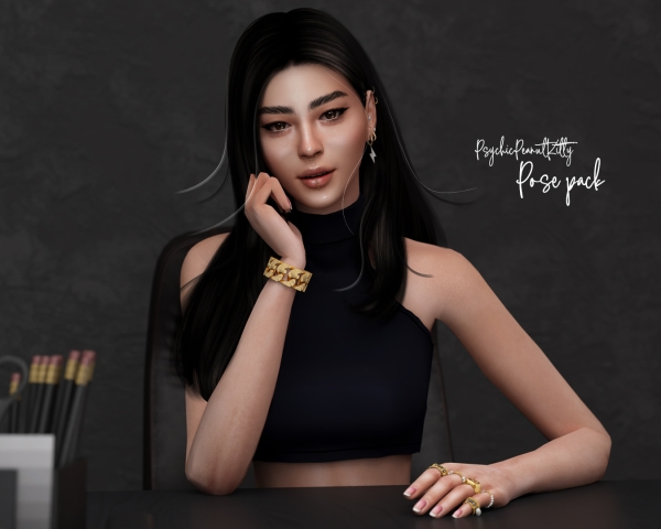 Mix POSES FEMALE 3 by psychicpeanutkitty - The Sims 4 Custom Content