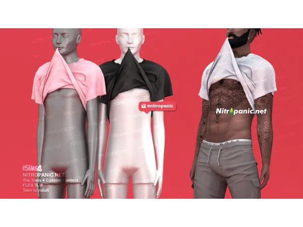 Alpha FLEX TOPS - The Sims 4 Custom Content