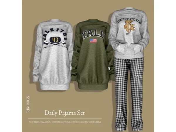 [RIMINGS] Daily Pajama Set by RIMINGS