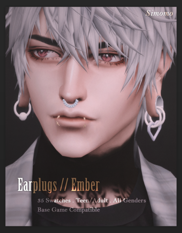 Maxis Match Ember Earplugs by simsfinds - The Sims 4 Custom Content