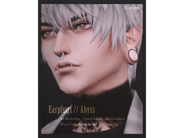 Maxis Match Abyss Earplugs by Simomo - The Sims 4 Custom Content