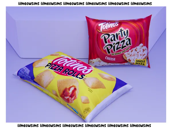 Alpha Totino's Pizza Pizza Rolls by lilmeowsims - The Sims 4 Custom Content