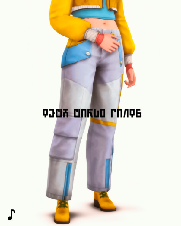 Maxis Match Tech Cargo Pants Conversion by simsfinds - The Sims 4 Custom Content