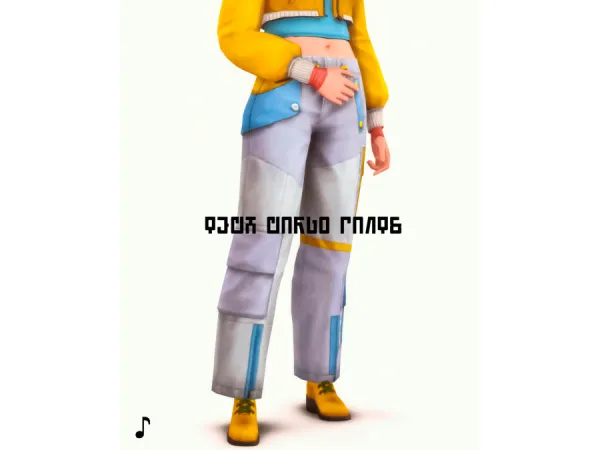 Maxis Match Tech Cargo Pants Conversion - The Sims 4 Custom Content