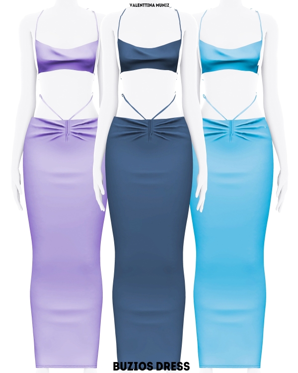 Alpha Buzios Dress by valentinamuniz - The Sims 4 Custom Content