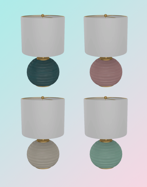 Alpha Table Lamp [DOWNLOAD] by simsfinds - The Sims 4 Custom Content