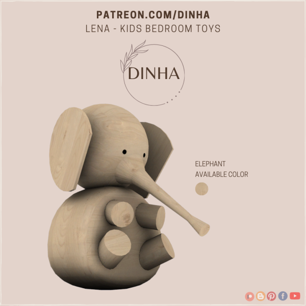 Alpha Elephant lena kids bedroom toys by dinhagamer - The Sims 4 Custom Content