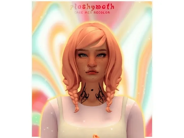 Maxis Match sweetadays aira hair [ cake mixed ] - The Sims 4 Custom Content