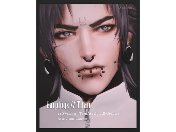 Maxis Match Titan Earplugs by Simomo - The Sims 4 Custom Content