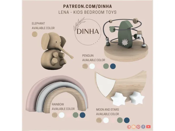 Mix lena kids bedroom toys - The Sims 4 Custom Content