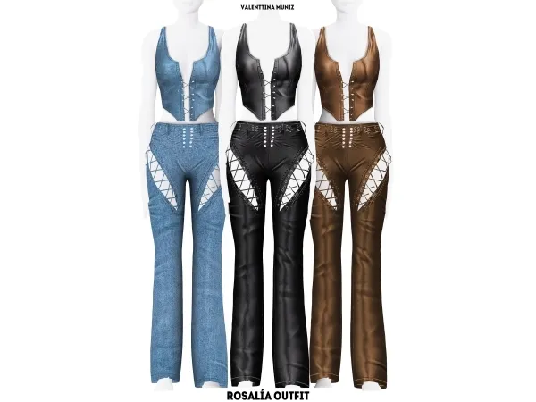 Alpha Rosalía Outfit - The Sims 4 Custom Content