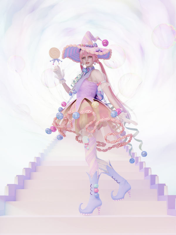 Alpha DOWNLOAD Shining Nikki Candy Witch Lisa by simsfinds - The Sims 4 Custom Content