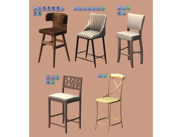 Seated Collection Set for - The Sims 2 Custom Content