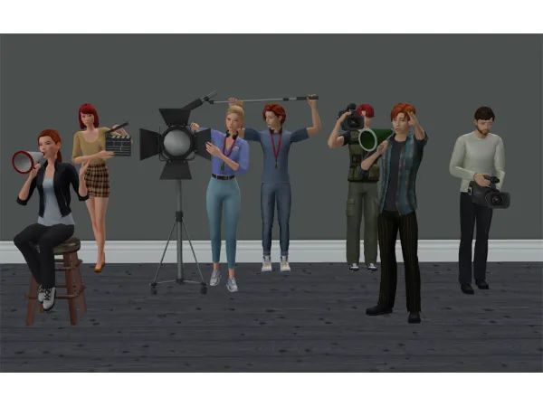 REIGNINGSIMS Movie Set Deco Sims - The Sims 2 Custom Content