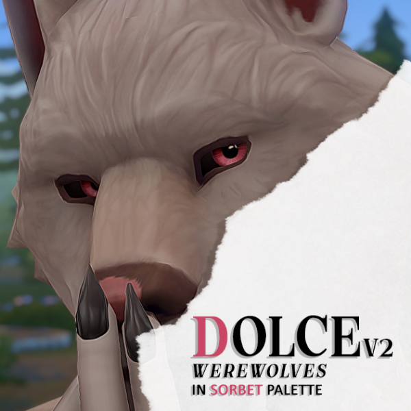 Maxis Match DOLCE V2 WEREWOLVES SORBET PALETTE by simsfinds - The Sims 4 Custom Content