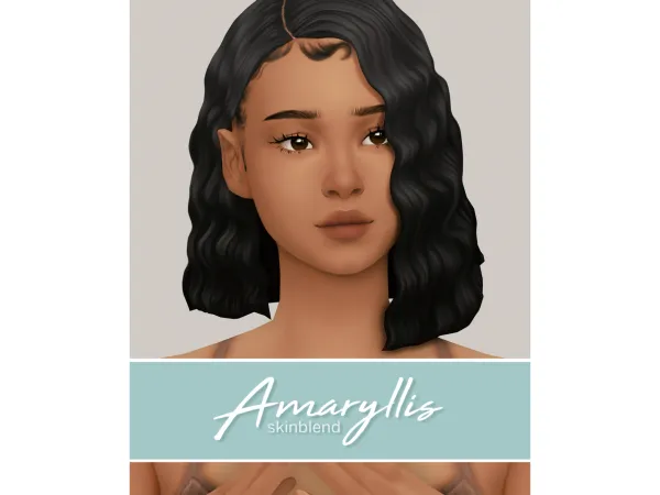 Maxis Match AMARYLLIS a default non default skinblend - The Sims 4 Custom Content