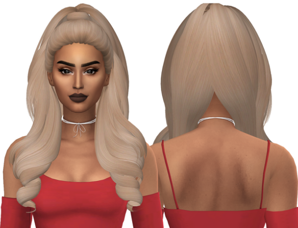Alpha SADNESS HAIR by fifthscreations - The Sims 4 Custom Content
