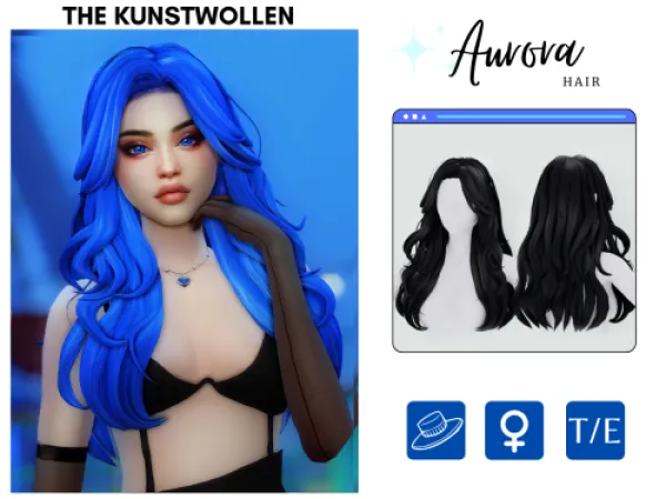 [THE_KUNSTWOLLEN] Aurora hair