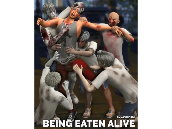 Mix Being eaten alive (free 21jan23) by Akuiyumi - The Sims 4 Custom Content