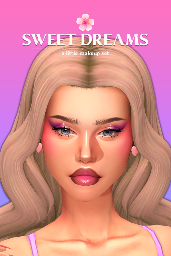 Maxis Match SWEET DREAMS a little makeup set by simsfinds - The Sims 4 Custom Content