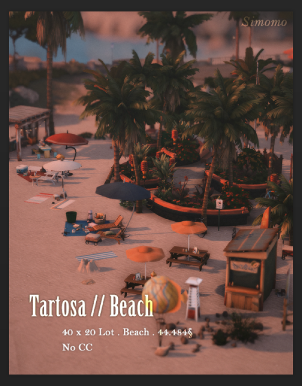 Maxis Match Beach by simsfinds - The Sims 4 Custom Content