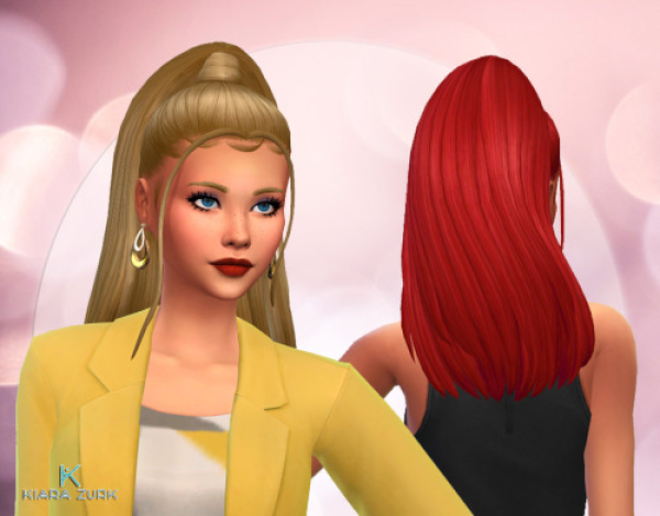 Maxis Match Penny Ponytail by simsfinds - The Sims 4 Custom Content