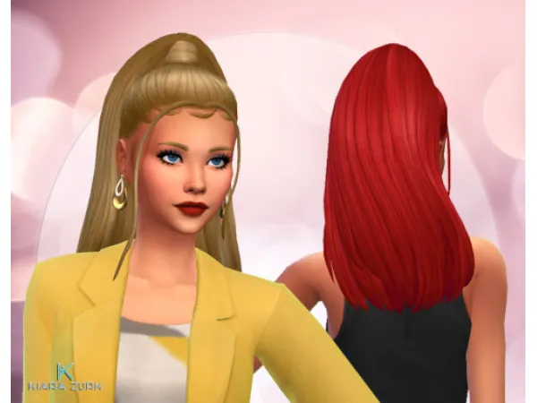 Maxis Match Penny Ponytail - The Sims 4 Custom Content