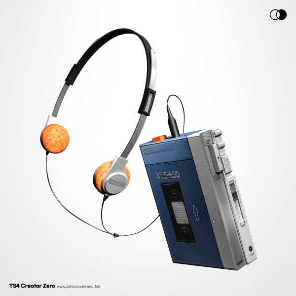 Alpha [ZERO] Walkman Acc by simsfinds - The Sims 4 Custom Content