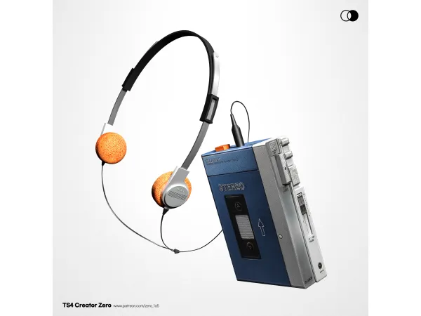 Alpha [ZERO] Walkman Acc by ZERO - The Sims 4 Custom Content