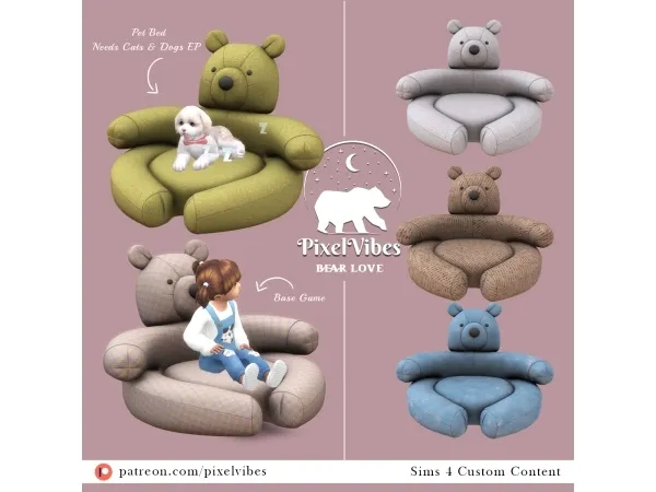 Mix Bear Love - The Sims 4 Custom Content