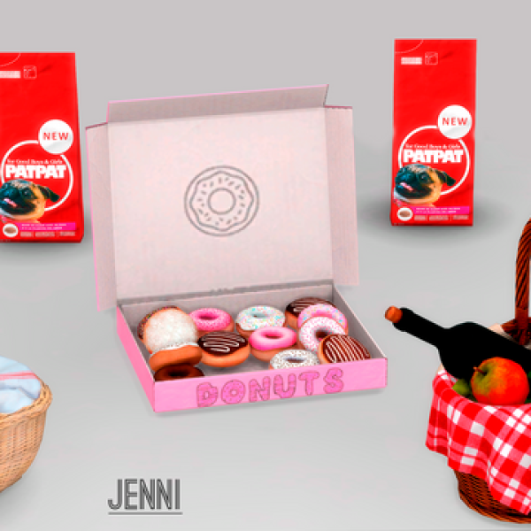 Mix CLUTTER DECORATIVE (11 ITEMS) by simsfinds - The Sims 4 Custom Content