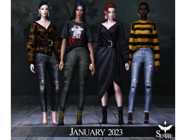 Maxis Match January 2023 Collection by sentate - The Sims 4 Custom Content
