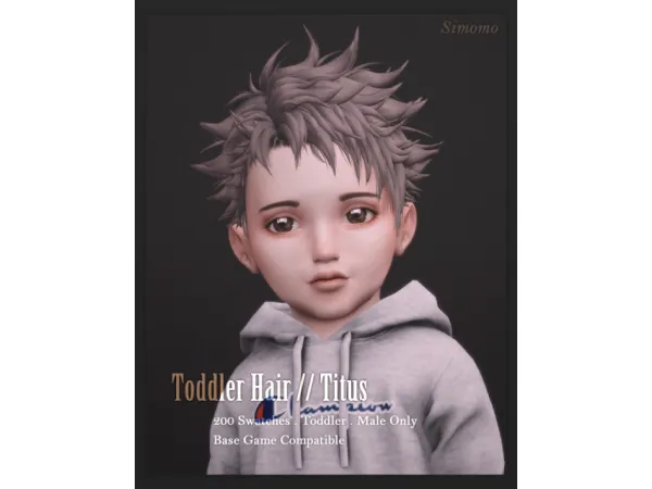 Titus Hair [Toddler Conversion] by Simomo