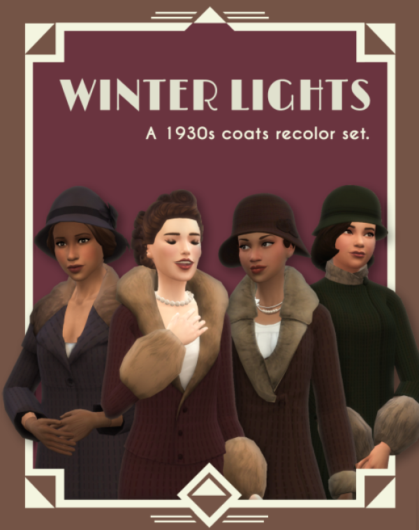 Maxis Match Winter Lights Set by simsfinds - The Sims 4 Custom Content