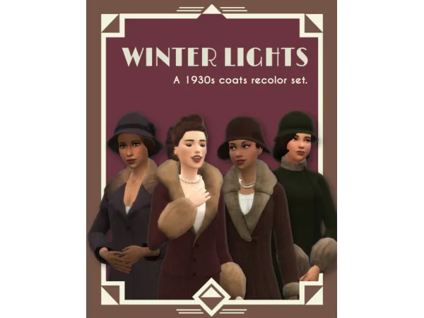 Maxis Match Winter Lights Set - The Sims 4 Custom Content