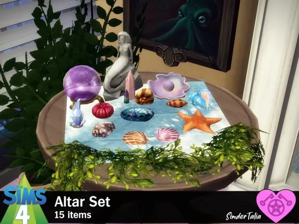 Maxis Match Altar Items Set - The Sims 4 Custom Content