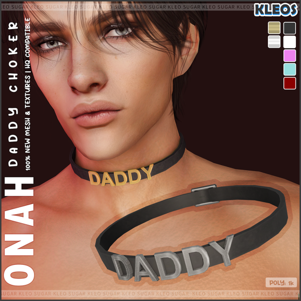 Alpha Onah Daddy Choker by smsims - The Sims 4 Custom Content