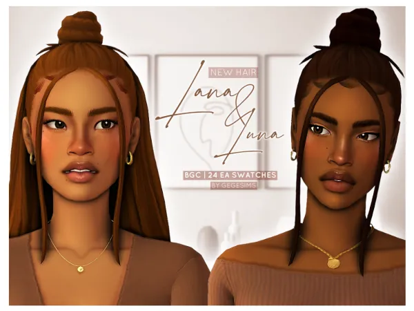 Lana & Luna Hair by GegeSims