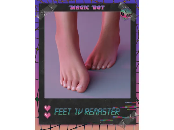 Alpha FEET 1V REMASTER - The Sims 4 Custom Content