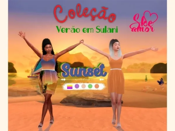 Maxis Match Summer Collection in Sulani Sunset - The Sims 4 Custom Content